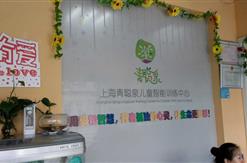 参加上海青聪泉儿童智能训练中心的公益活动，帮助老师教自闭症儿童绘画